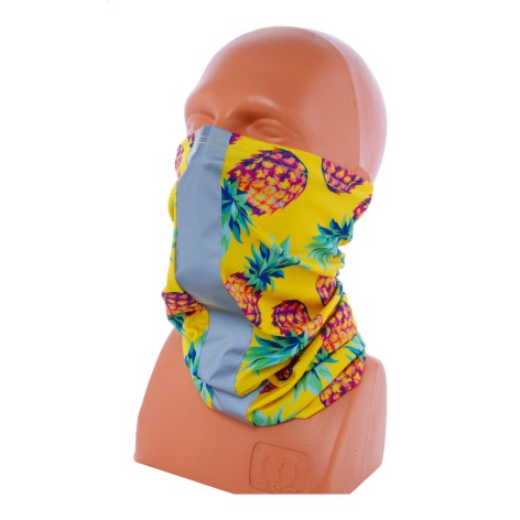Scaldacollo multifunzione personalizzabile con banda riflettente