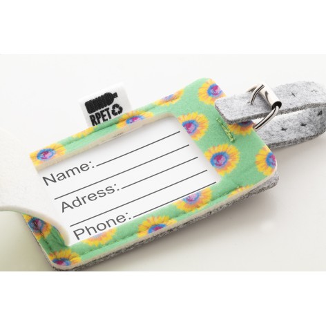 Etichetta bagaglio in RPET personalizzabile