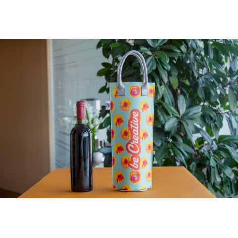 Borsa vino in RPET personalizzabile