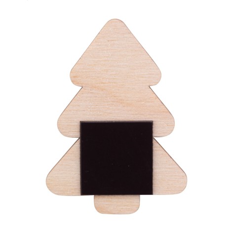 Magnete frigo personalizzabile natalizio, albero di Natale