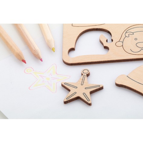 Gioco da colorare con abbinamento figure natalizie
