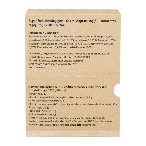 Blister gomme da masticare