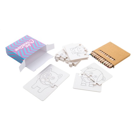 puzzle da colorare personalizzabile