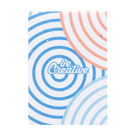 quaderno di carta con semi personalizzato