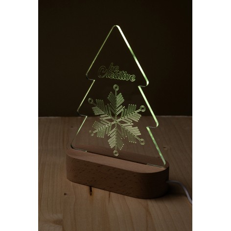 Trofeo albero natalizio con luce LED
