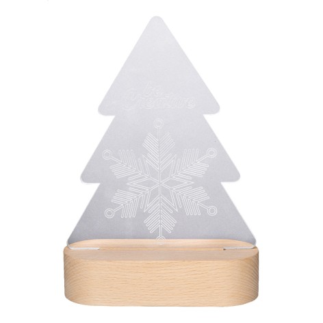 Trofeo albero natalizio con luce LED