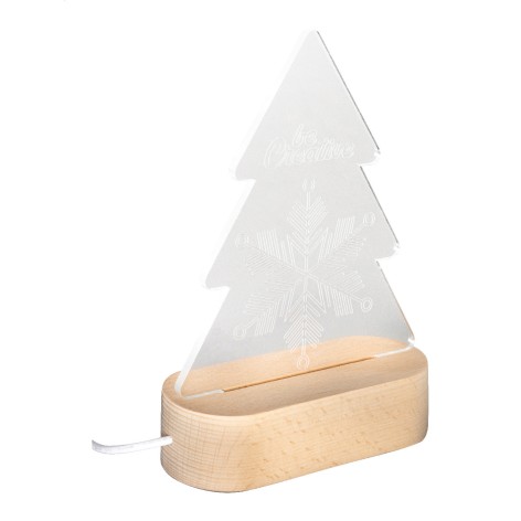 Trofeo albero natalizio con luce LED