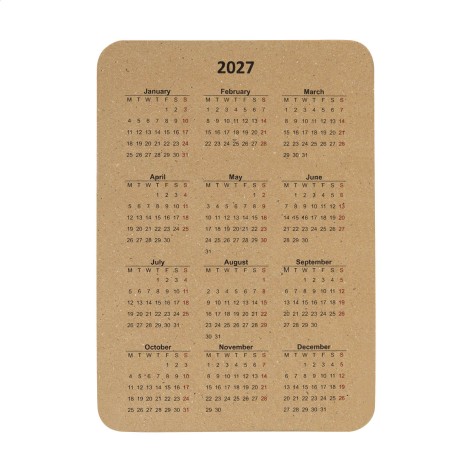 Calendario personalizzabile tascabile