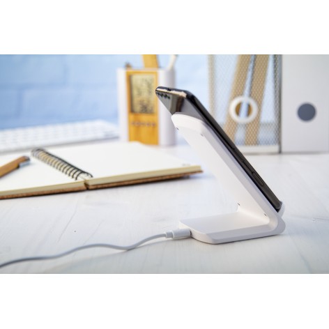 supporto per cellulare con caricatore wireless