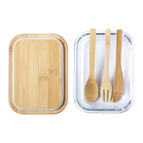 contenitore per il pranzo in vetro