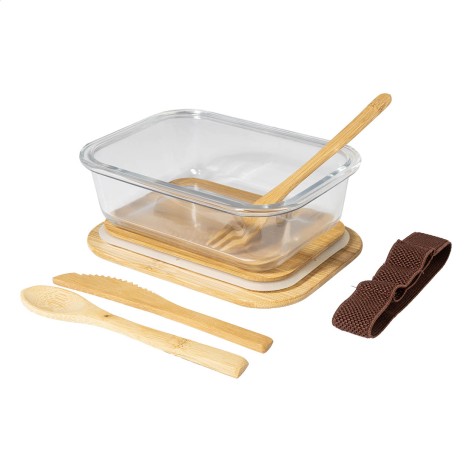 contenitore per il pranzo in vetro