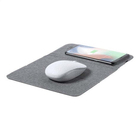 tappetino mouse con caricatore wireless