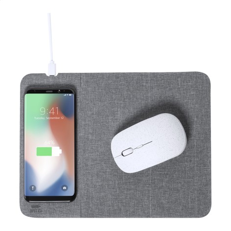 tappetino mouse con caricatore wireless