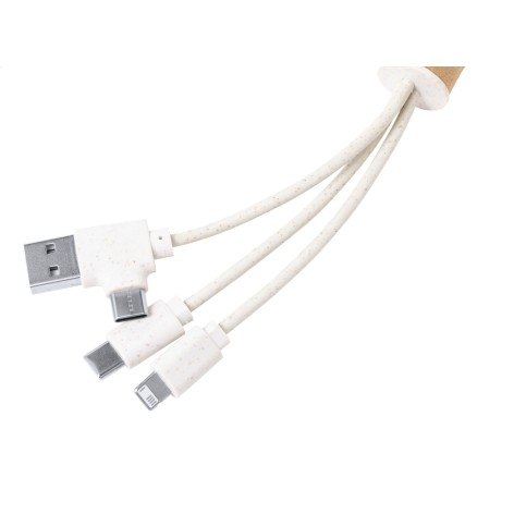 portachiavi con cavo di ricarica USB