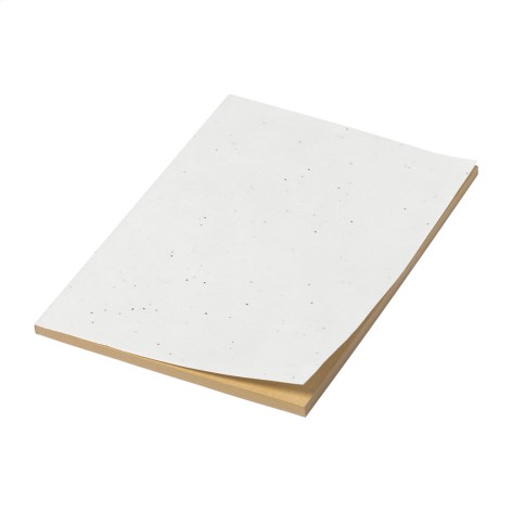 quaderno in carta con semi