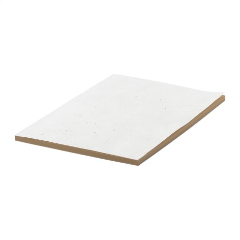 quaderno in carta con semi