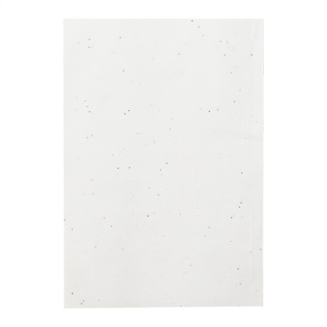 quaderno in carta con semi