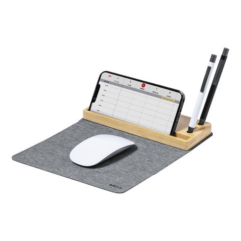 Tappetino mouse con caricatore wireless