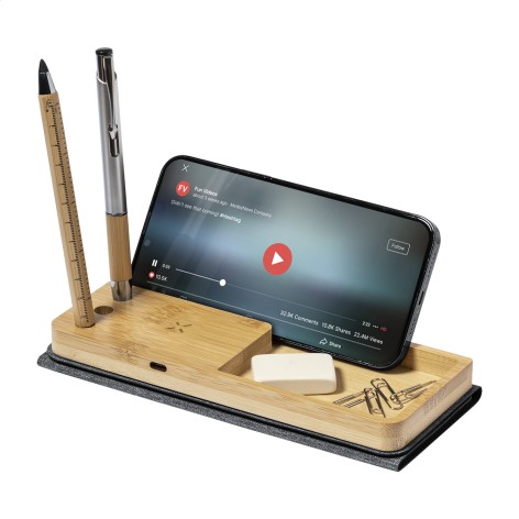 Tappetino mouse con caricatore wireless