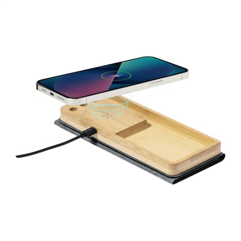 Tappetino mouse con caricatore wireless