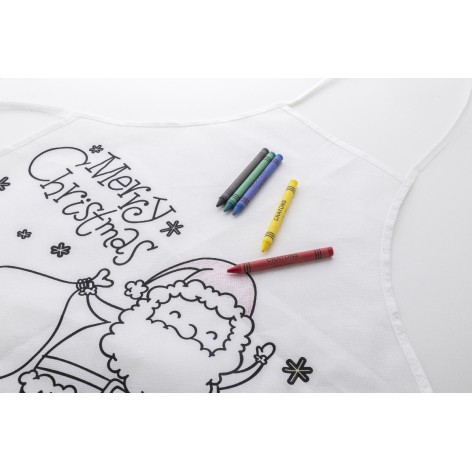 Grembiule per bambini natalizio da decorare