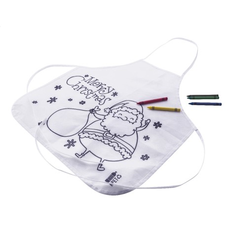 Grembiule per bambini natalizio da decorare
