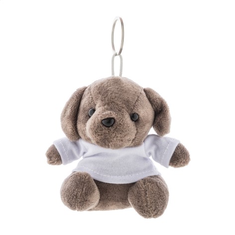 Portachiavi con cane in peluche