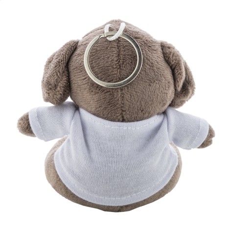 Portachiavi con cane in peluche