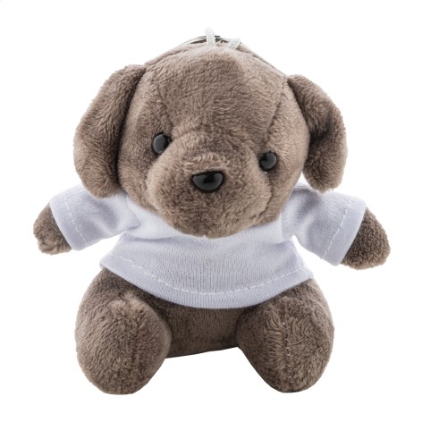 Portachiavi con cane in peluche