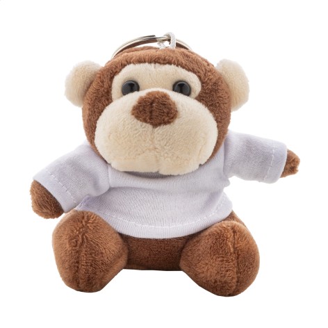 Portachiavi con scimmia in peluche