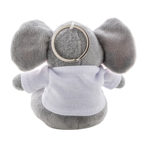 Portachiavi con elefante in peluche