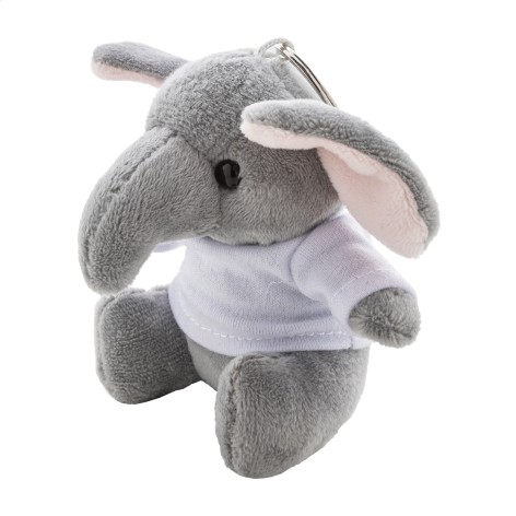 Portachiavi con elefante in peluche