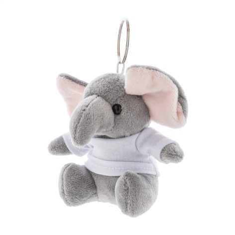 Portachiavi con elefante in peluche