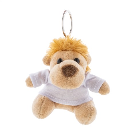 Portachiavi con leone in peluche