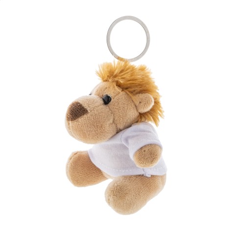 Portachiavi con leone in peluche