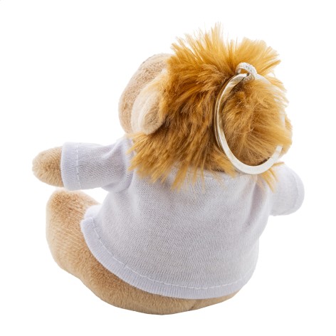 Portachiavi con leone in peluche