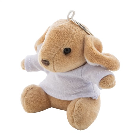 Portachiavi con coniglietto in peluche