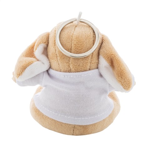 Portachiavi con coniglietto in peluche