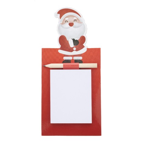 Blocco note magnetico natalizio, Babbo Natale