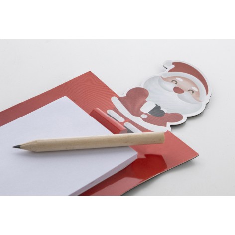 Blocco note magnetico natalizio, Babbo Natale