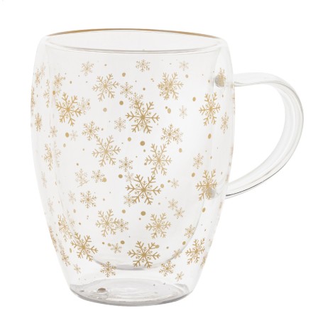 Mug natalizio in vetro borosilicato