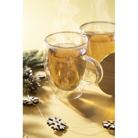 Mug natalizio in vetro borosilicato