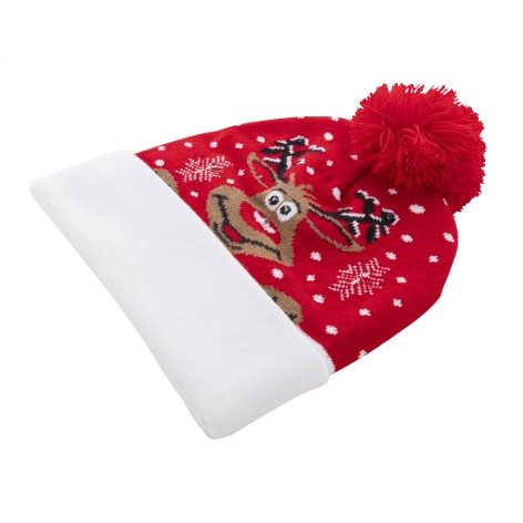 Cappello invernale a LED natalizio, renna