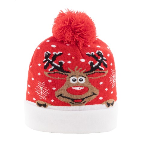 Cappello invernale a LED natalizio, renna