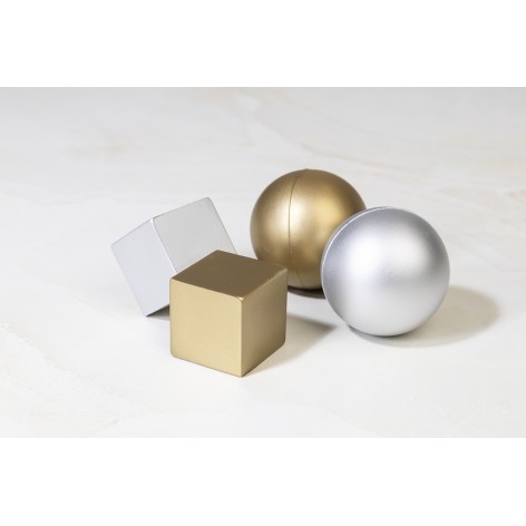 Cubo antistress metallizzato