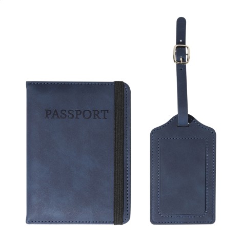 Set porta passaporto e etichetta bagaglio in RPU