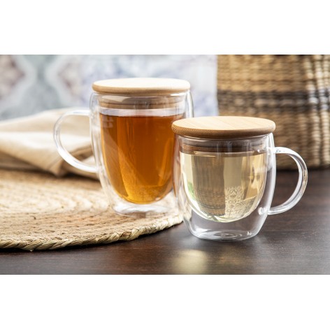 Tazza termica in vetro borosilicato