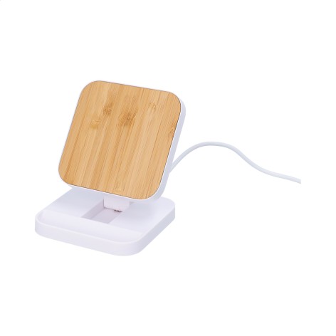 caricabatterie wireless con supporto cellulare
