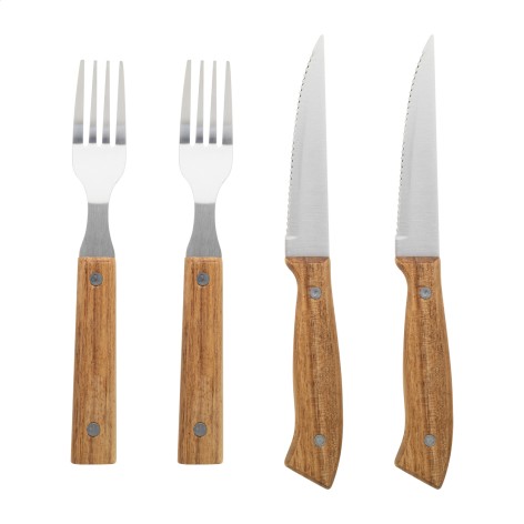 set posate per bistecca