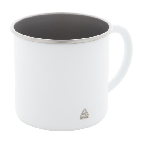 Tazza in acciaio riciclato